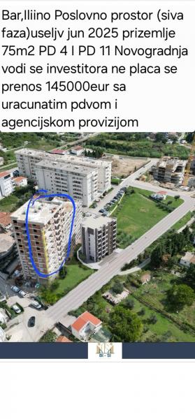  Prodaja, poslovni prostor u novoj zgradi 75 m2 145000e