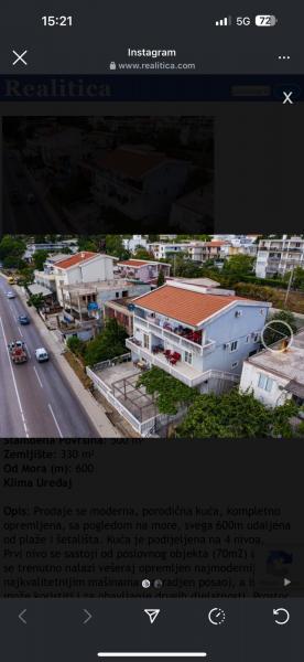  Prodaja, kuća  500 m2 apartmanskog tipa u Sutomoru  930.000e